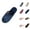 Blue, variant on Cozy Fuzzy Slippers for Women Non Slip Winter Home Slides Foreign Trade Corduroy One Word Opening Open Toe Slippers Adult Men And Women Couple Indoor Slippers