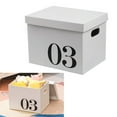 thumbnail image 5 of Cardboard Storage Box Large Capacity Storage Organizer Box Corrugated Paper Moving Box for Dormitory Toy, 5 of 8