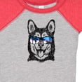 thumbnail image 4 of Inktastic Siberian Husky Sketch Portrait with Sunglasses Boys or Girls Baby Bodysuit, 4 of 5