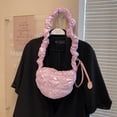 thumbnail image 1 of Crossbody Bolsos Mujeres Suave Plisado Ligero Casual Mujer Monedero Rosa DQrwqpou Para Estrenar, 1 of 4
