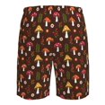 thumbnail image 6 of Naloa Woodland Mushroom with Flowers and Berries Men's Beach Shorts, Surfing shorts, Swim trunks, Quick Dry Swim Trunks for Surfing Beach Fun - X-Large, 6 of 9