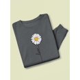 thumbnail image 3 of Love Daisy Positive Heart  Sweatshirt Women -Image by Shutterstock, Female 4X-Large, 3 of 4
