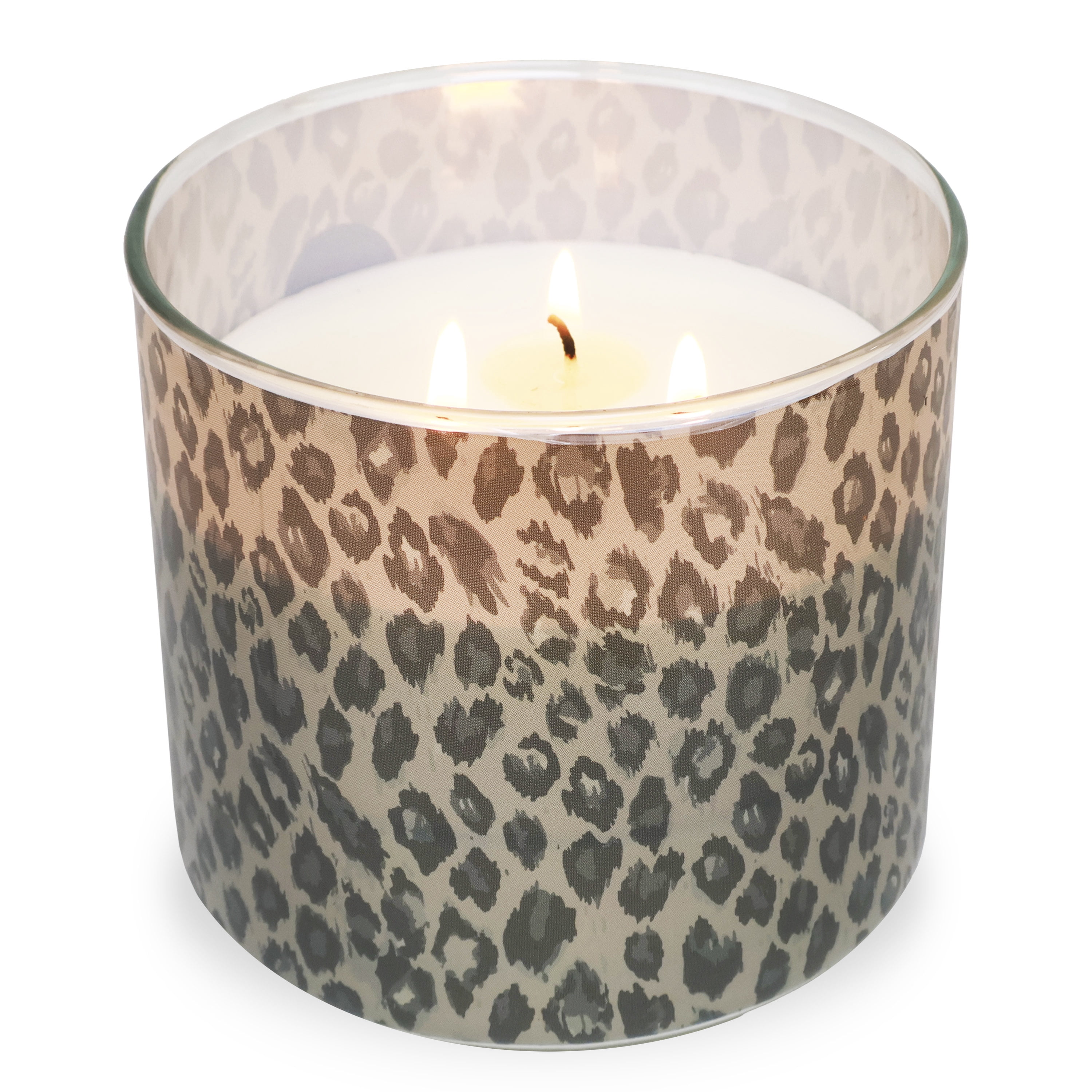Mainstays 3-Wick Glass Jar Candle with Decorative Wrap, Southern Peach Pie, 13 oz