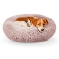 thumbnail image 3 of Precious Tails Super Luxe Shaggy Faux Fur Donut Bolster Dog Cat Bed - Medium, 3 of 9