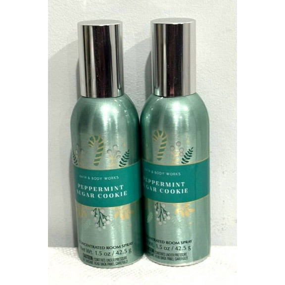 Bath & Body Works Peppermint Sugar Cookie Concentrated Room Spray, 1.5 oz (Pack of 2)