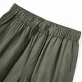 thumbnail image 6 of Cargo Shorts for Men Elastic Waist Drawstring Wide Leg Shorts with Multi Pocket Casual Versatile Cargo Shorts,Green,M, 6 of 9