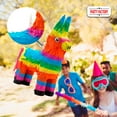 thumbnail image 4 of Party Factory Pinata Colorful Donkey 16,1 x 5,5 x 21,6 inches Party Games, 4 of 8