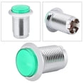 thumbnail image 3 of Reemplazo de botón chapado redondo pequeño de máquina de juego de 32 mm con luz (verde), 3 of 8