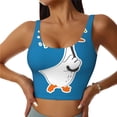 thumbnail image 1 of Balery Goose Holding an Umbrella Sujetadores deportivos con espalda cruzada para mujer, acolchados, sin costuras, de alto impacto, ideales para yoga, gimnasio, entrenamiento y fitness.-XX-Large, 1 of 8