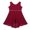 Burgundy, variant on renvena Kids Flower Girl Chiffon Maxi Dress Sleeveless Tank Top Princess Frock for Wedding Pageant Prom