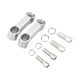 thumbnail image 3 of Extensión de espejo para motocicleta Accesorios para motocicleta Bloque de espejo Placas base Plata, 3 of 9