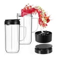 thumbnail image 3 of Tasse Haute de 22 Oz avec Couvercle Rabattable Pièce de Rechange pour Mélangeurs 250W MB1001 Tasse avec Poignée, 3 of 4