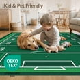 thumbnail image 4 of ODIKA Field Border Soccer Hockey Shaped Artificial Football Markings Refined Non-Slip Chair-Friendly Floor for Dining Room, Under Table, Office, 4 of 7
