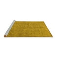 thumbnail image 2 of Ahgly Company Machine Washable Indoor Rectangle Abstract Yellow Contemporary Area Rugs, 8' x 12', 2 of 4