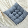 thumbnail image 3 of Fmbmuo Breathable Seat Cushion Square Fade-Resistant Cloth for Office Chair, Non-Slip Gray Modern Chair Cushions 18"x 18", 3 of 5