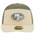 thumbnail image 2 of Men's New Era Light Beige/Olive San Francisco 49ers Two-Tone Color Pack Split Panel 59FIFTY Fitted Hat, 2 of 5