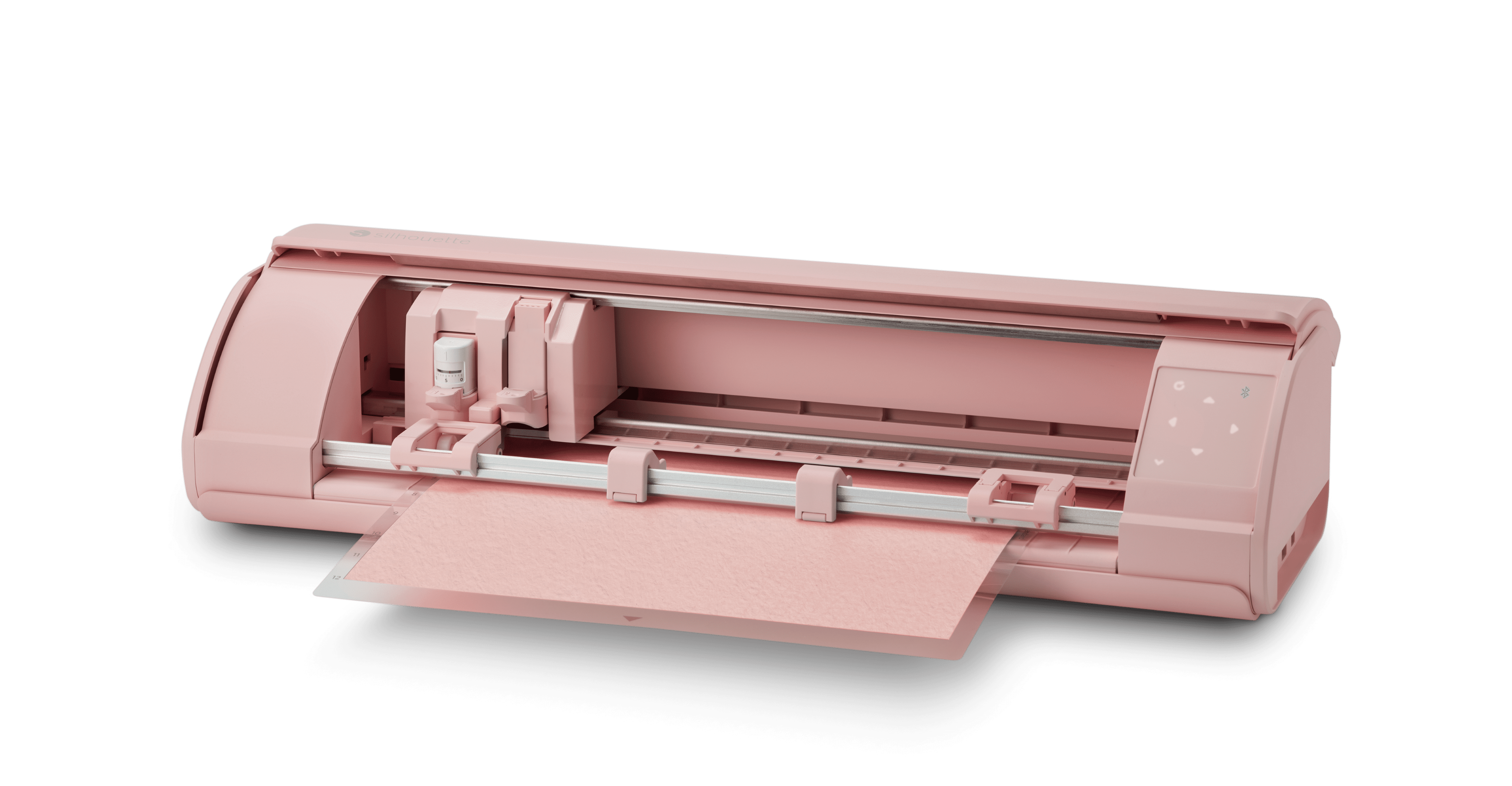 Silhouette Cameo 5 12 inch Vinyl Cutting Machine with Studio Software, Electric Tool and ES Mat Compatible, SNA and IPT, 50 db, Matte Pink Edition
