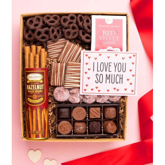 From You Flowers - I Love You Sweet Treats Chocolate Gift Box for Birthday, Anniversary, Get Well, Congratulations, Thank You, All Occasions