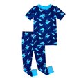 thumbnail image 1 of Ensemble de Pyjama 2 Pcs en Coton Biologique pour Garçons, Bleu - Requins, Taille 8, 1 of 2