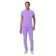 thumbnail image 5 of Adar Addition Go-Higher Scrub Set For Women - Notched V-Neck Scrub Top & Skinny Cargo Scrub Pants - A9600 - Lavender - XS, 5 of 7