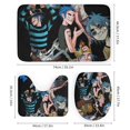 thumbnail image 3 of Gorillaz Shower Curtain Set 4 Piece, Set Bathroom Sets with Rugs(Bath Mat,U Shape Mat Toilet Lid Cover Mat) Durable Bathroom Decor, 3 of 8