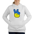 thumbnail image 1 of CafePress - Ukrainian Flag Peace Sign Ukraine Nativ Sweatshirt - Women's Hooded Sweatshirt, 1 of 1