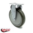 thumbnail image 4 of Polyurethane Top Plate Rigid Caster with 6 Inch Gray Wheel - 350 lbs. Capacity Per Caster - Service Caster Brand, 4 of 4