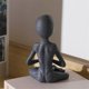 thumbnail image 2 of Adornos para escritorio, adorno para yoga, meditación, estatua, figurita, estante, posavasos para jardín, 2 of 5