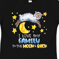 thumbnail image 4 of Inktastic I Love my Family to the Moon and Back Cute Sheep Boys or Girls Toddler T-Shirt, 4 of 5