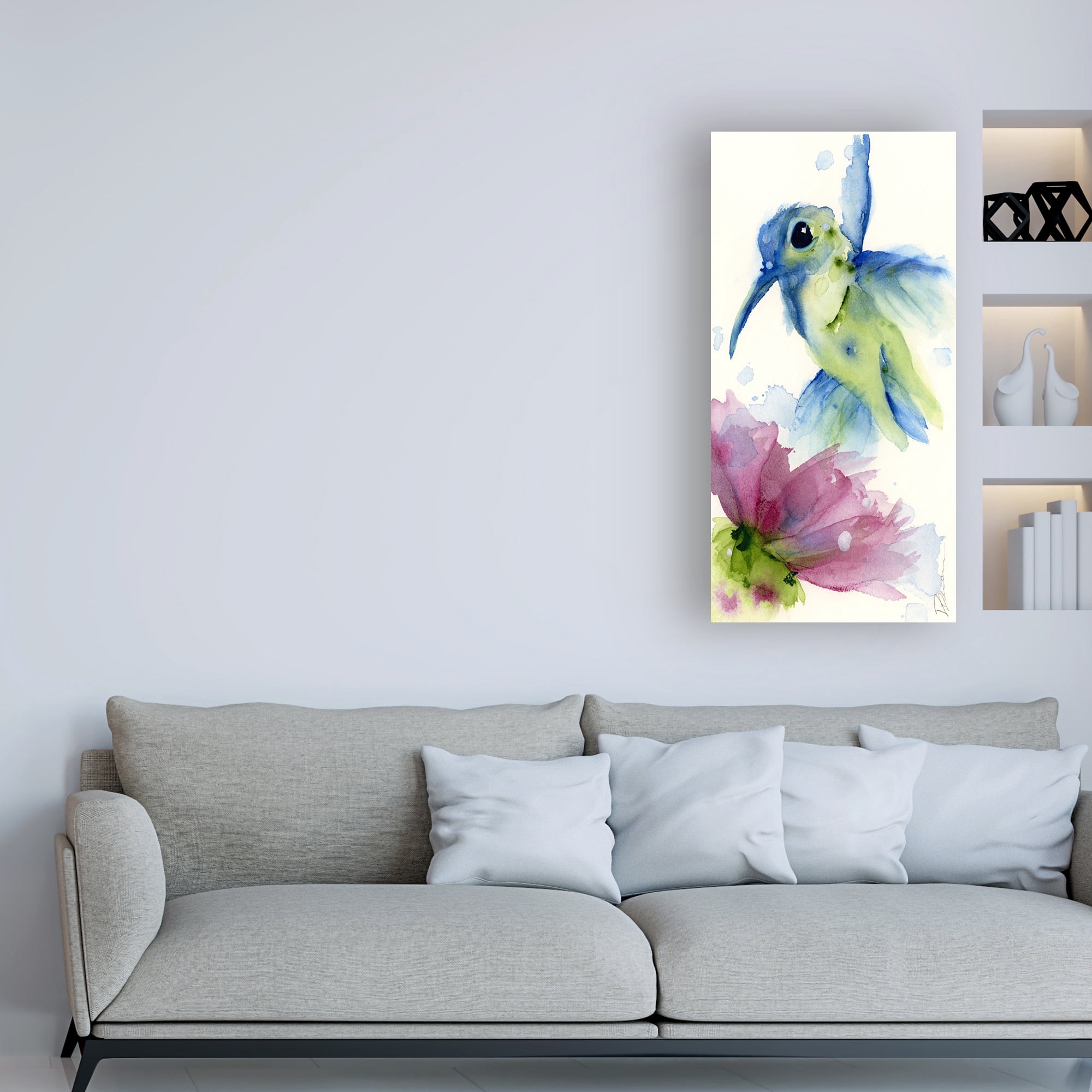 Trademark Fine Art 'Lilac and Blue' Canvas Art by Dawn Derma