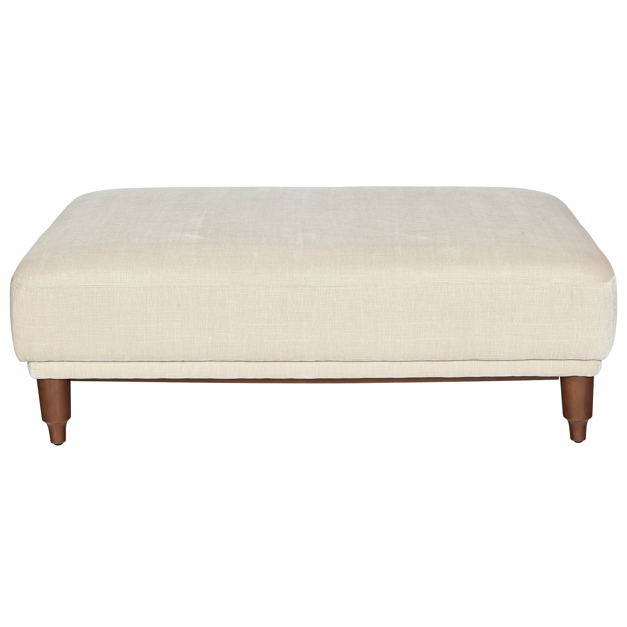 Better Homes & Gardens Ambrose Cocktail Ottoman, Ivory Velvet