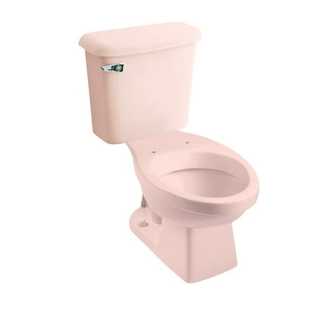 - Peerless Pottery Hancock 7660-18 Vitreous China Elongated Toilet Kit with 12-in Rough in Venetian Pink