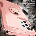 thumbnail image 7 of Nalacover For Samsung Galaxy A53 5G Slim Case,Luxury Hybrid Hard PC and TPU Rugged Bumper 3-In-1 Rotatable Magnetic Ring Kickstand Four Corner Guard Shockproof Anti-Scratch Back Phone Cover.Rosegold, 7 of 7