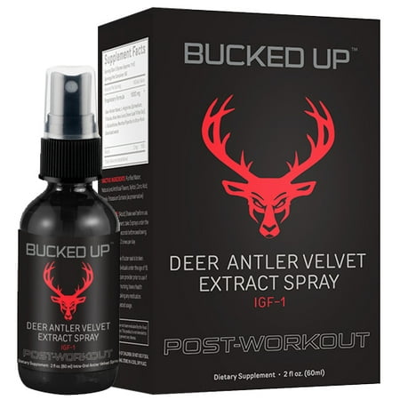 Bucked Up Deer Velvet Antler Spray (60 Servings)