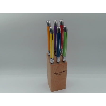 Laguiole By FlyingColors Multicolor Steak Knife, Micro Serrated Stainless Steel