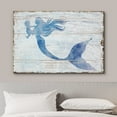thumbnail image 3 of wall26 Canvas Print Wall Art Mermaid &amp; Baby Silhouettes on Wood Panels Fantasy &amp; Sci-Fi Ocean Illustrations Modern Art Rustic Scenic Relax/Calm Multicolor for Living Room, Bedroom, Office - 3, 3 of 7