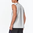 thumbnail image 6 of BRANROY Mens Lightweight Tank Tops Summer - Sleeveless Shirts for Men Cooling Breathable, Mens Tank Top Round Neck Loose Fit, Mens Sleeveless Shirts for Gym Beach Basketball,Light Gray,M, 6 of 6