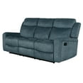 thumbnail image 3 of Global Furniture USA U6024 Dark Gray Velvet Fabric Reclining Sofa, 3 of 7