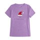 thumbnail image 2 of Gibobby Camiseta Navideña De La Mujer Camiseta de Navidad para mujer, camisetas de fiesta gráficas , camisetas casuales de manga corta(Morado,XG), 2 of 5