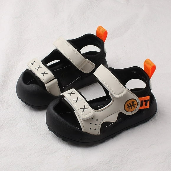 BYHONG Baby to Big Kids Sandals - Soft Sole Walking Shoes for Boys & Girls 1-13 Years | Non-Slip Kindergarten & Baotou Sandals | Girls Sandals & Kids Shoes White 5.5 (US Size)