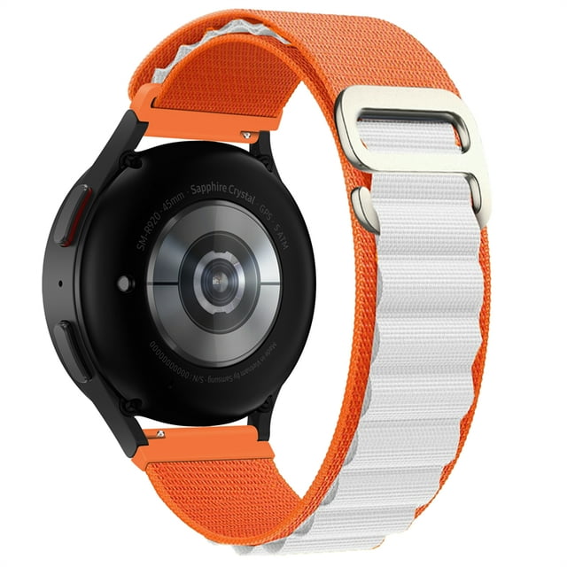 Alpine Loop Strap For Xiaomi Watch S4 S3 S2 S1 Active Mi Watch Color Color2 Sport Nylon Band For Xiaomi Watch 2Pro 22mm Bracelet Orange White S1 Active-S1 Pro