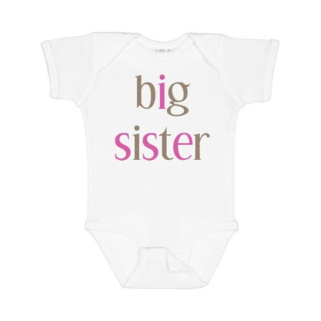 

Inktastic Big Sister Gift Baby Girl Bodysuit