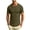 04# Army Green, variant on IhhxPro Men's Cotton Linen Short Sleeve Tee Ribbed Shoulder T-Shirt Breathable Slim Fit Crewneck M-3XL