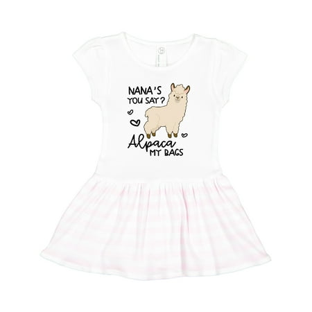 

Inktastic Nana s You Say Alpaca My Bags Gift Toddler Girl Dress