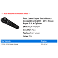 thumbnail image 2 of Front Lower Engine Shock Mount - Compatible with 2008 - 2014 Nissan Rogue 2.5L 4-Cylinder 2009 2010 2011 2012 2013, 2 of 2