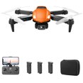 thumbnail image 2 of RC Quadcopter Dual Camera RC Aircraft One-button Takeoff (3Battery GL Orange) Ndcxsfigh libre de BPA, 2 of 9