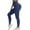 Blue, variant on Cellulite 3D Leggings for Women, Anti Cellulite Leggins, High Waisted Push Up Sculpting Fitness Pants