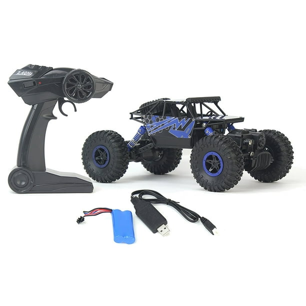 Rock Crawler Remote Control Toy Blue Rally Buggy RC Car 2.4 GHz 118
