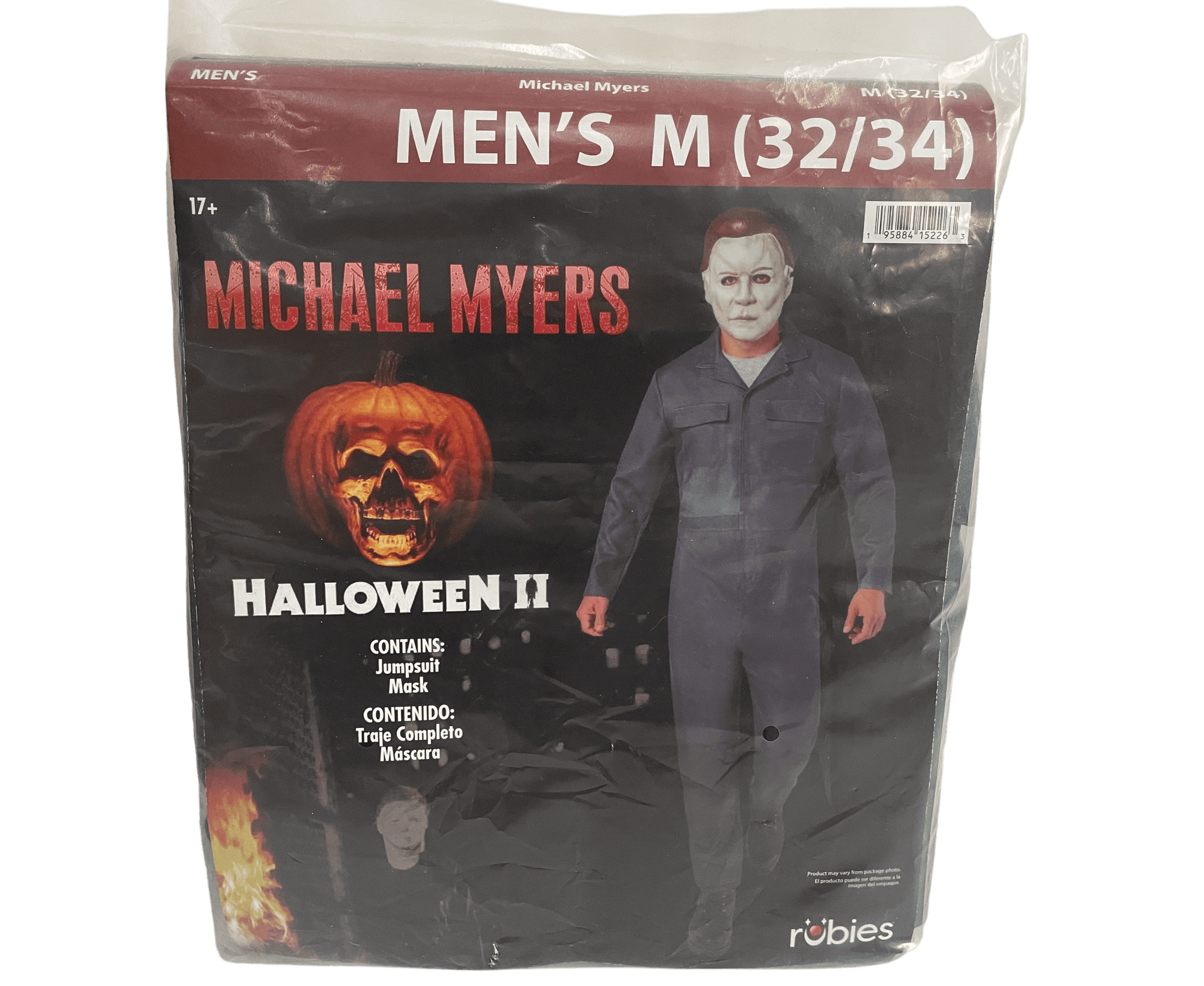 Michael Myers Halloween Costume for Adults, 2-Piece, Men's Size L (36/38), by Rubies