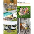 thumbnail image 5 of Outdoor Rug 6x9 ft Farmhouse Sunflower Waterproof Outdoor Patio Rug Mat Non Slip Outside Area Rugs Carpet for RV,Camping,Porch,Deck,Pool,Balconybackyard,Positive Quotes Thankful Grateful, 5 of 9